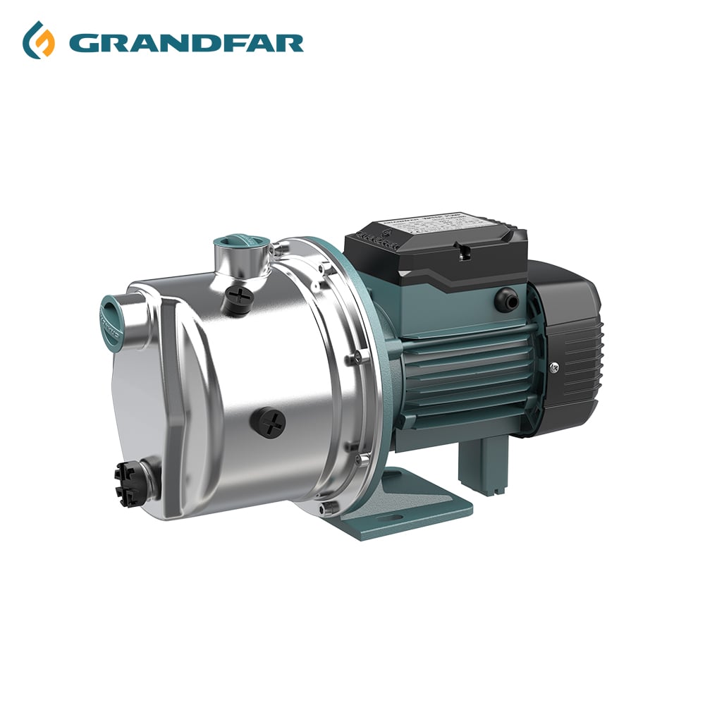 Grandfar 1100W Copper Motor Pump 1.5 Hp High Pressure Water Jet Pump Wastewater Surface Jet Water Pump