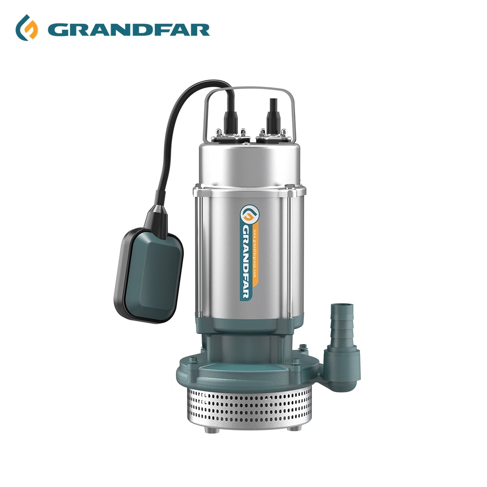 Grandfar 220V 0.75KW 1HP Industrial Irrigation Submersible Water Pump with High Pressure Stainless Steel OEM Electric Pump