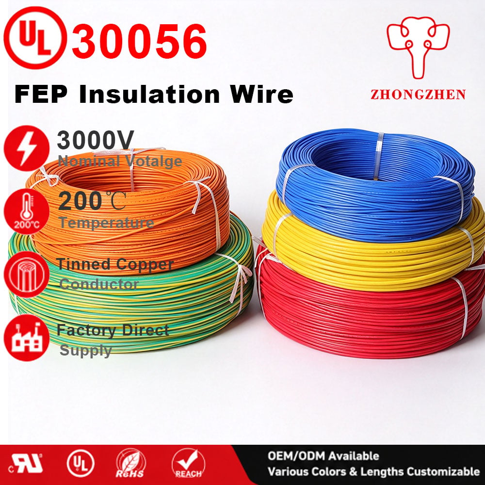 UL30056 3000V 200°C Silicone Hook-Up Wire, Flexible Insulated Electrical Wire