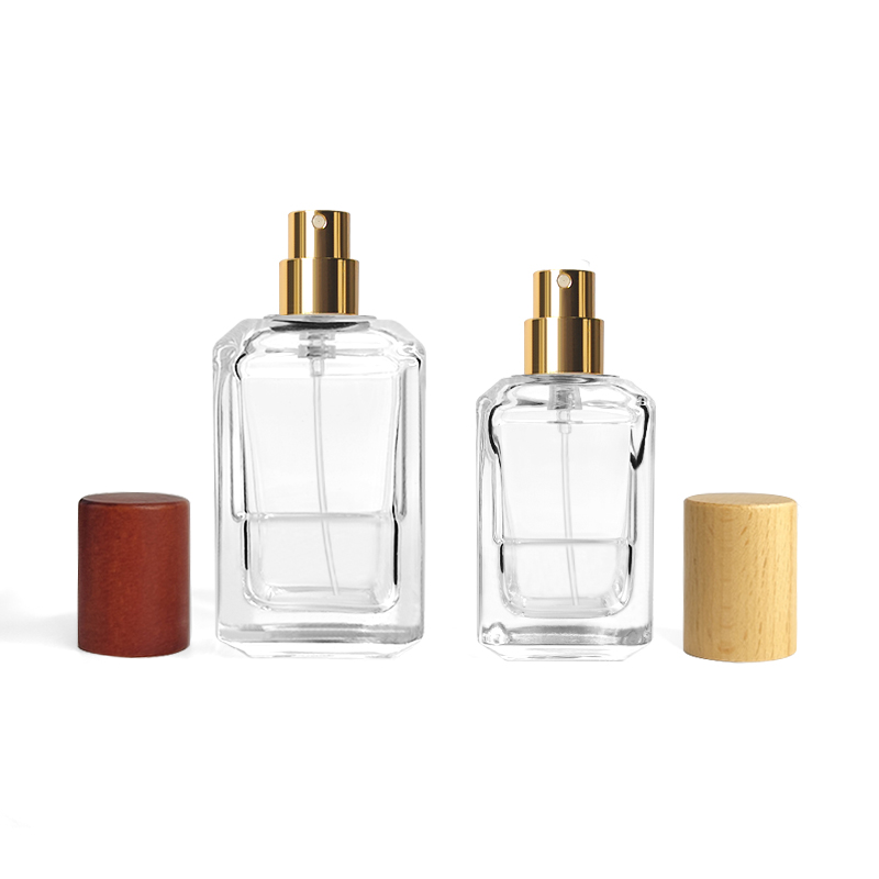 What surface treatment methods enhance the durability of perfume bottles?