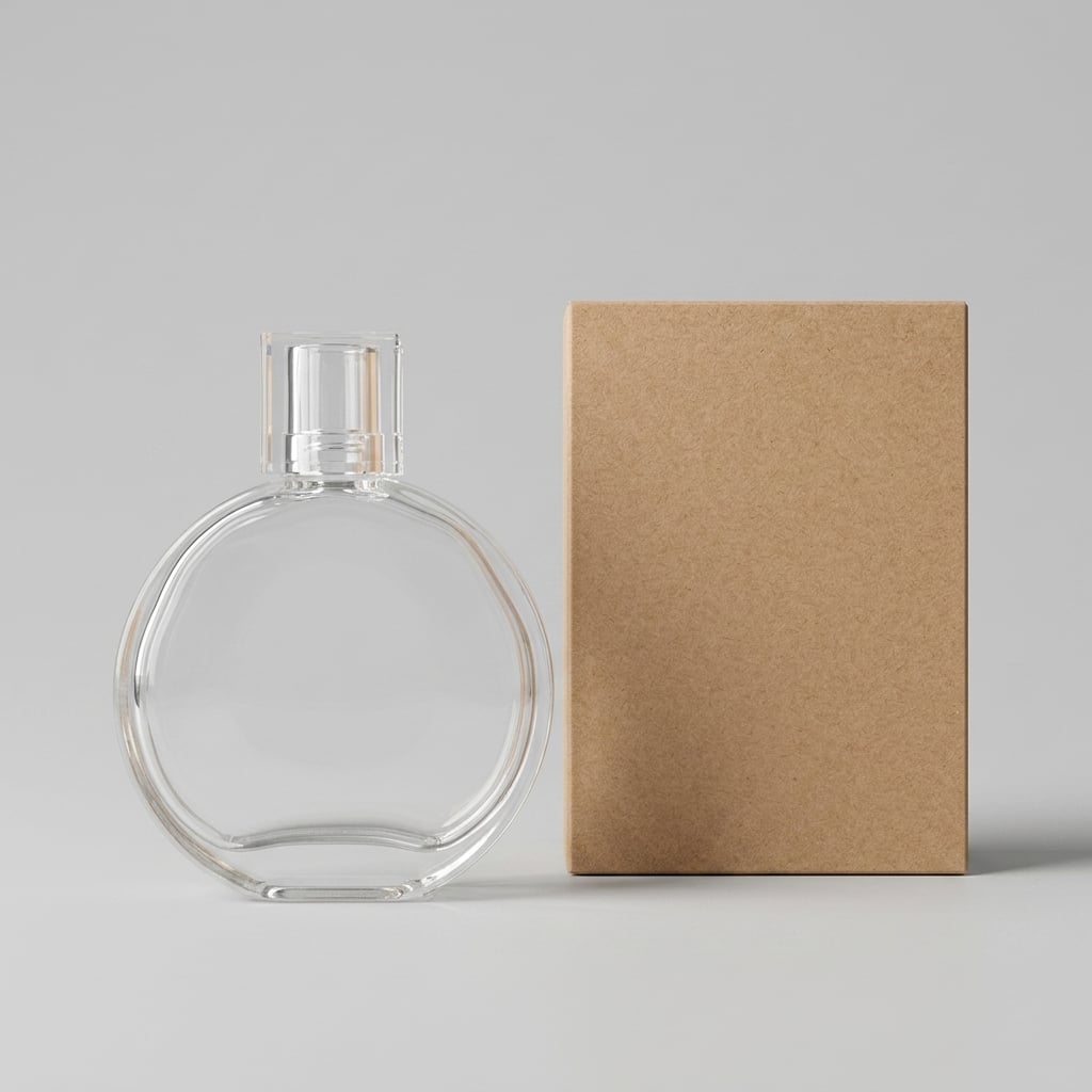 Botella de perfume de lujo de vidrio con caja | Envase vacío de 30/50/100 ml