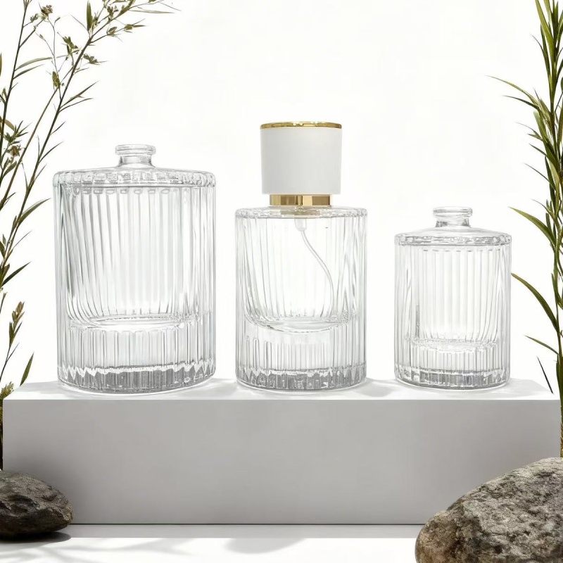 Frascos de perfume con diseño integrado y aerodinámico de círculo completo
