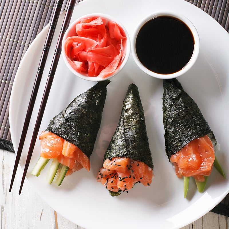 20 Sheets Onigiri Nori Halves