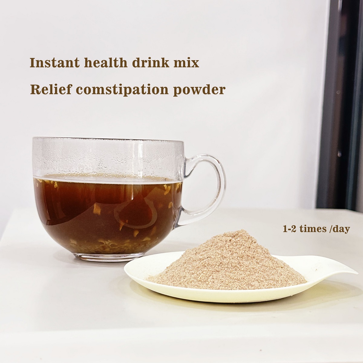Lion's Mane Nutritional Powder for Bowel Movement Instant Health Food Drink Mix for Constiptation Relief 