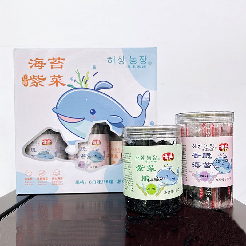 Canned Seaweed Snack 180g (6 types)