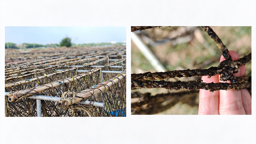 Laver Sprout is Drying Under the Sunlight in Jiasheng Laiwu Cultivation Base.png