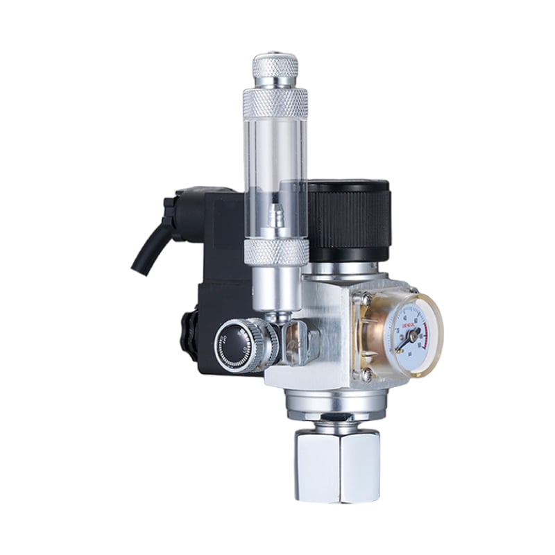 DICI 281 Series: Professional Aquarium CO2 Regulator with Silent Solenoid Valve and Integrated Bubble Counter