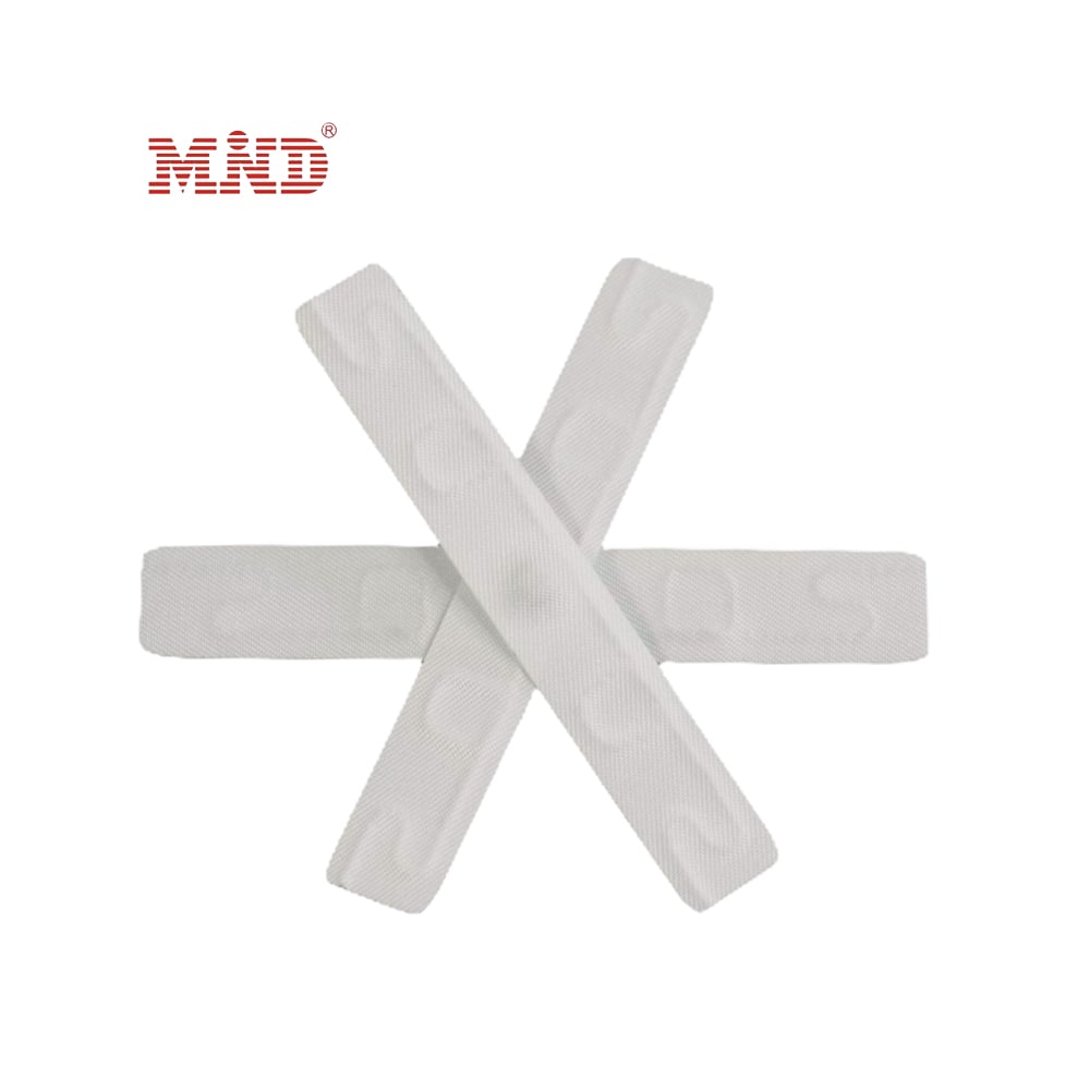 MDS009-2 65*10mm Washable UHF Fabric RFID Laundry Tag Textile Cloth Label