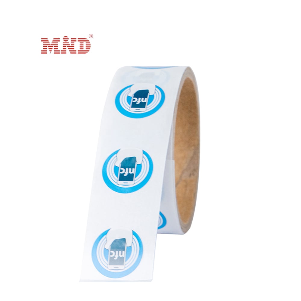 MDS013 HF Dia 25mm NFC Stickers Roll Smart Tag Rewritable Mini Label