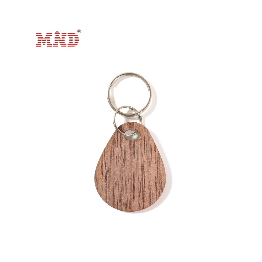 MDS0011 NFC Bamboo Wood Keyfob Wooden Keychain for Access Control