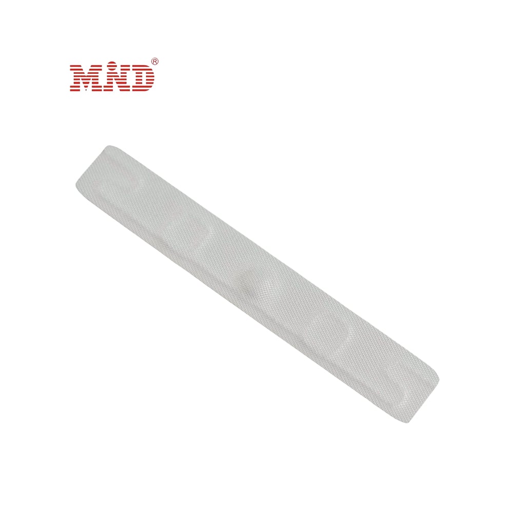 MDS009-2 65*10mm Washable UHF Fabric RFID Laundry Tag Textile Cloth Label