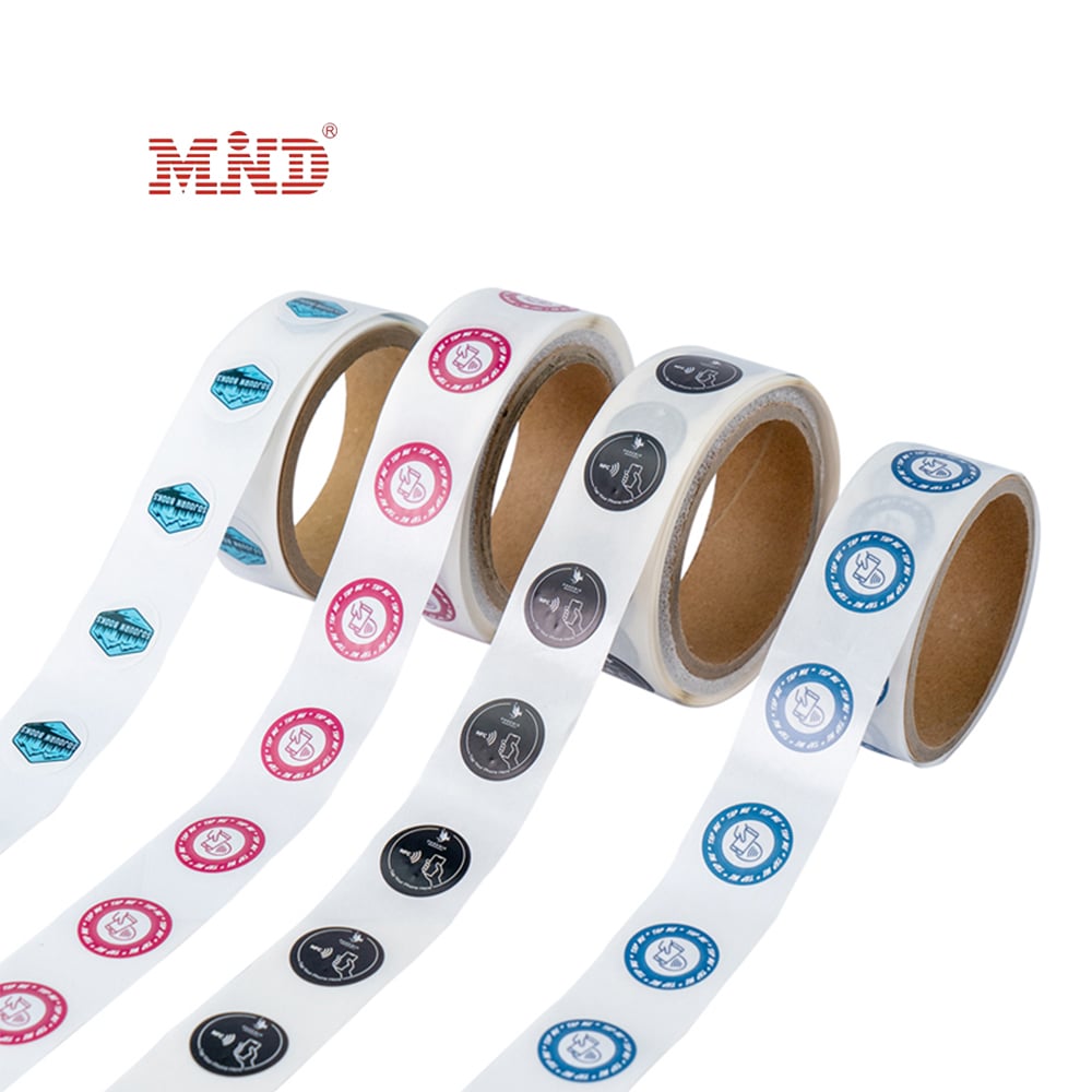 MDS013 HF Dia 25mm NFC Stickers Roll Smart Tag Rewritable Mini Label