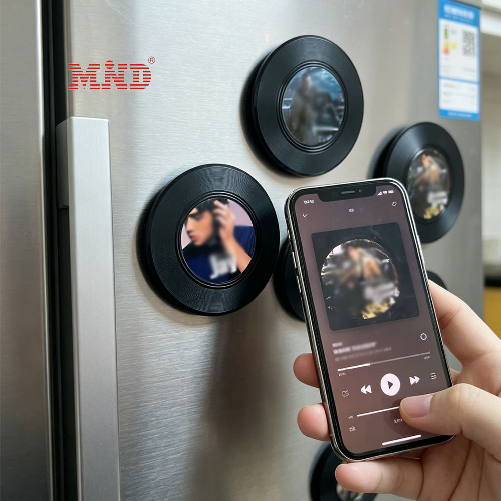 MDN010 Customized NFC Vinyl Record CD Tag Musical Note Fridge Magnets
