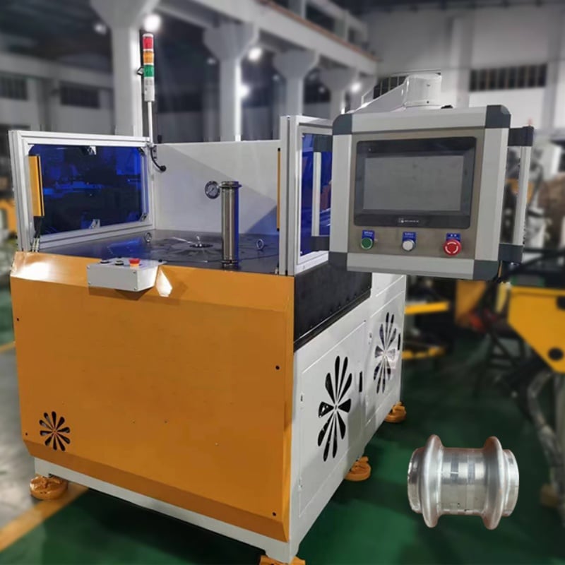 Auto exhaust pipe end forming machine hump machine