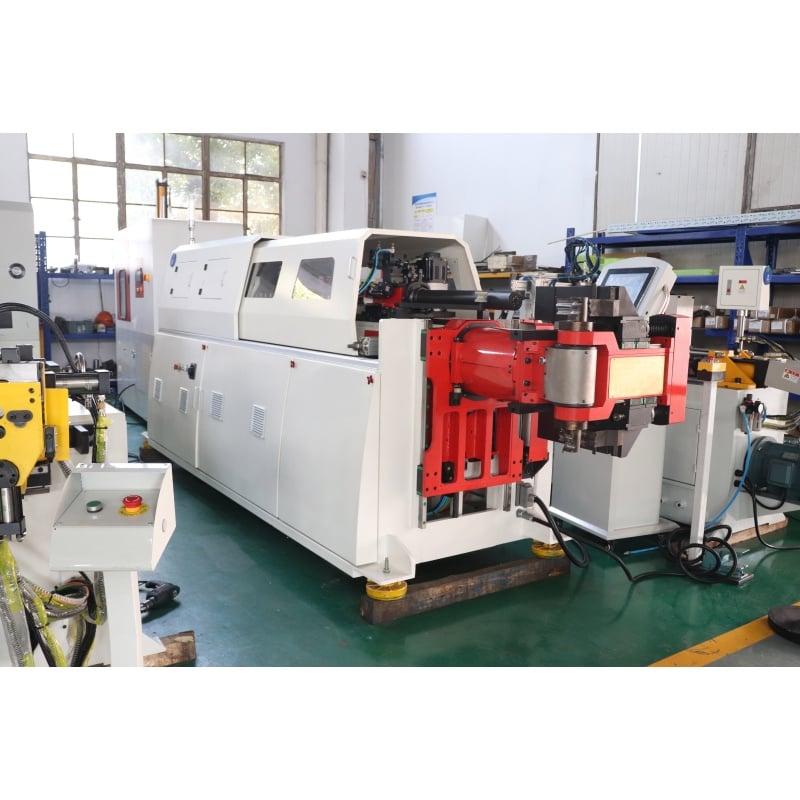 360-degree rotating machine for headrest and anti-roll bar stabiliser sway bar