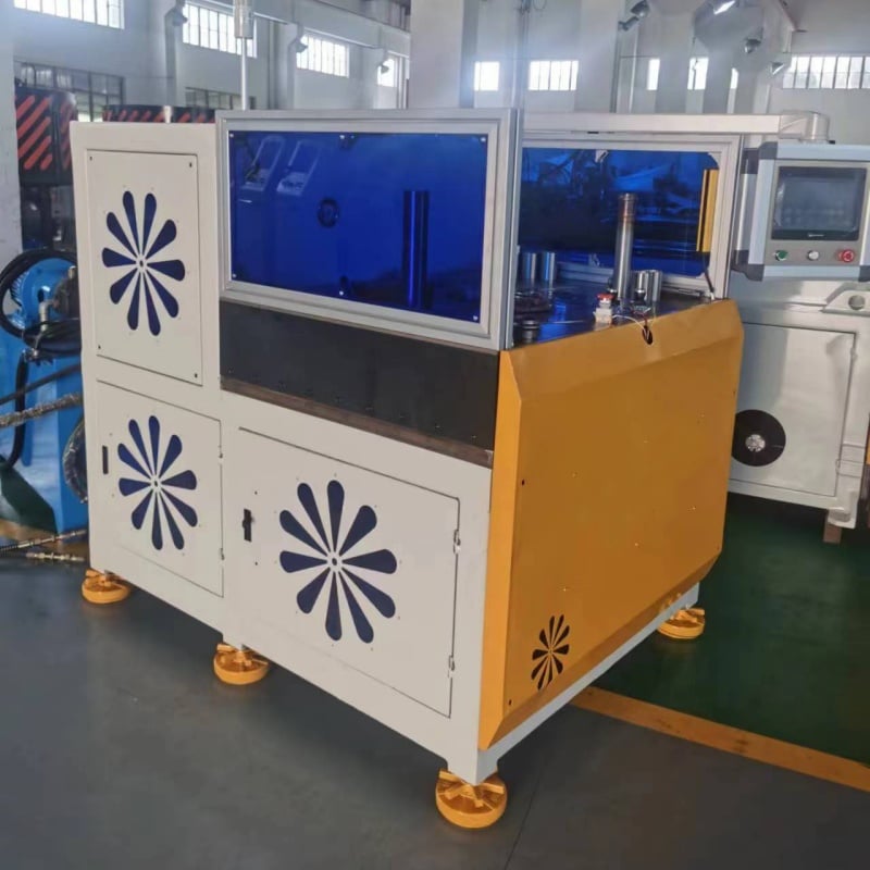 Auto exhaust pipe end forming machine hump machine