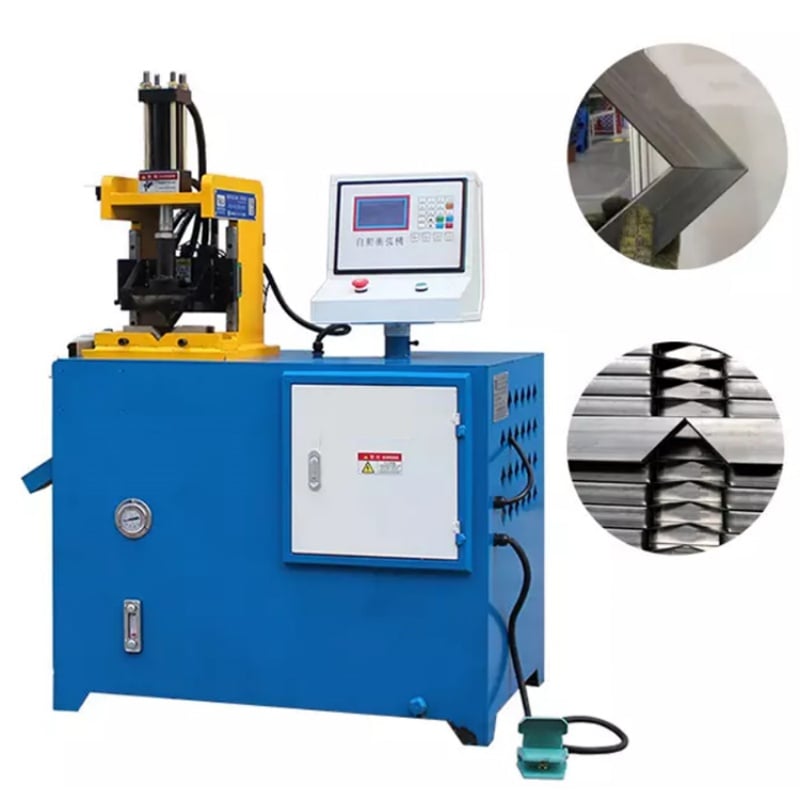Electro-hydraulic square round tube punching cutting angle machine