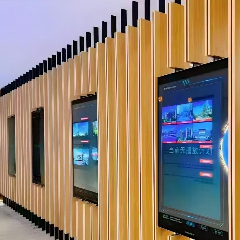 65-inch wandgemonteerd reclamedisplay