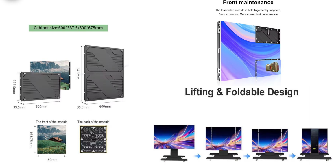 COB Liftable All-in-one LED Display (108"/136",16 :9)