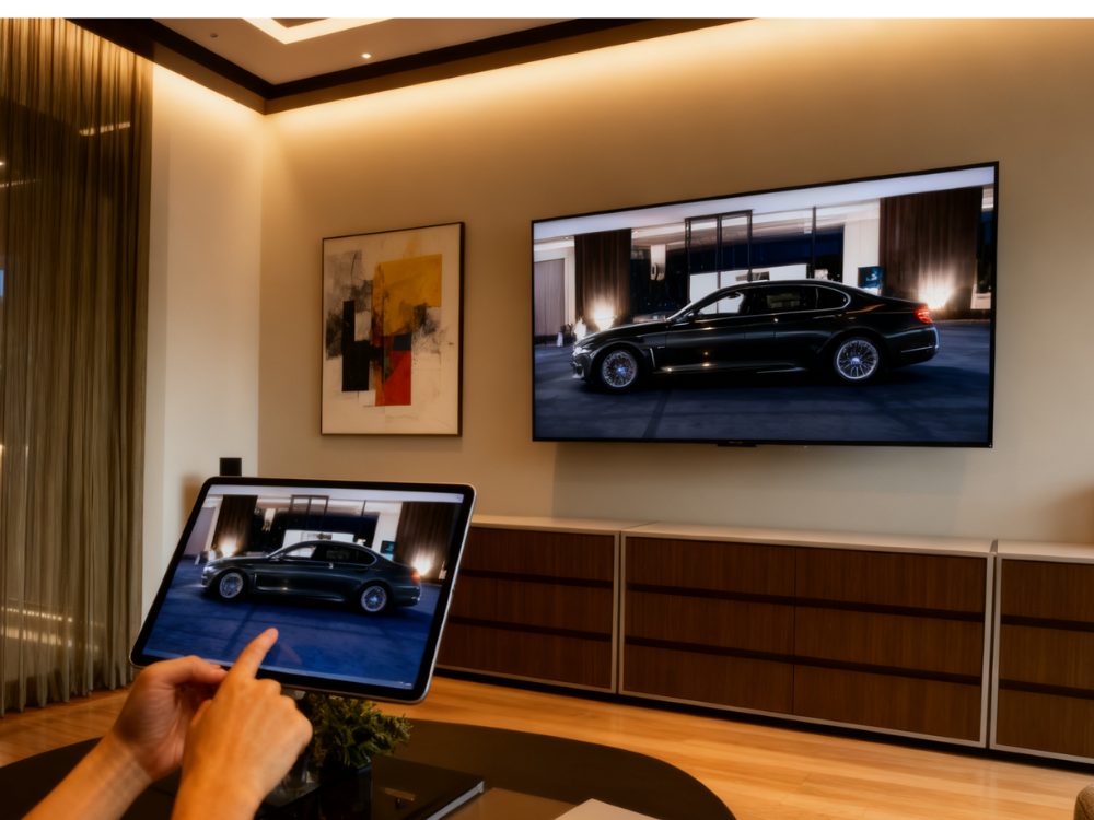 Intelligent interactive screen in the rest area