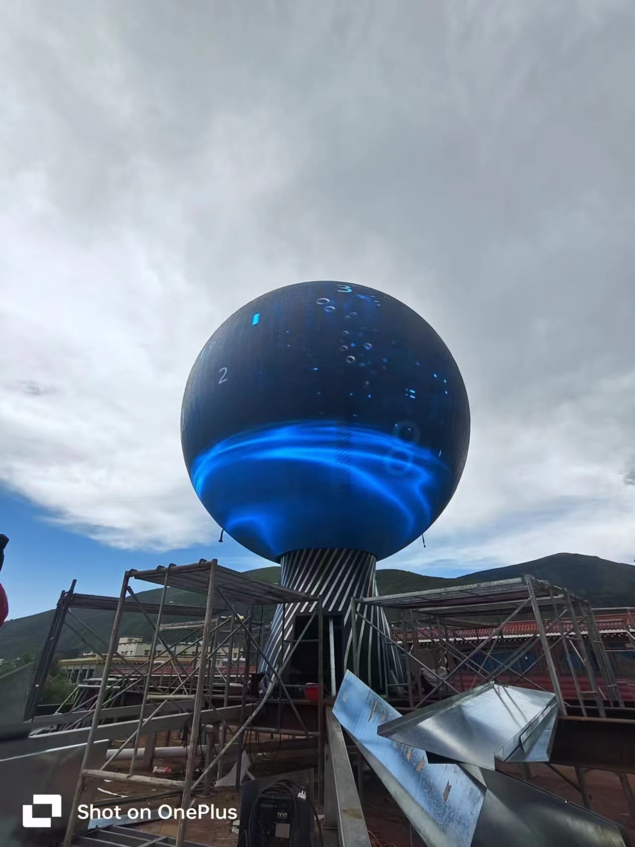 Junchen Display Outdoor P5 Sphere LED Screen for Polish Client - 5m Diameter