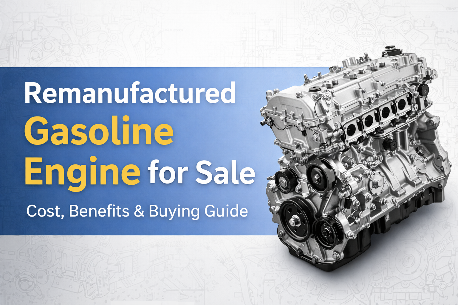 Remanufactured Gasoline Engine for Sale:  Complete Buying Guide