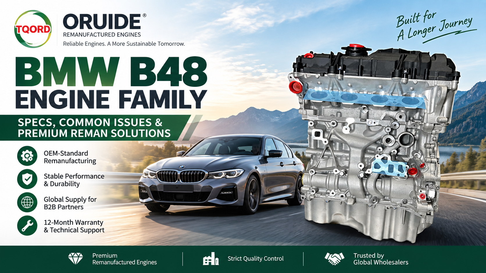 Rodina motorov BMW B48: technické údaje, bežné problémy a premium remanufactured riešenia