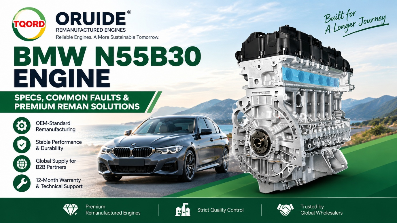 BMW N55B30 Turbozabudovaný radový šesťvalcový motor: technické údaje, bežné problémy a riešenia od spoločnosti Oruide Reman