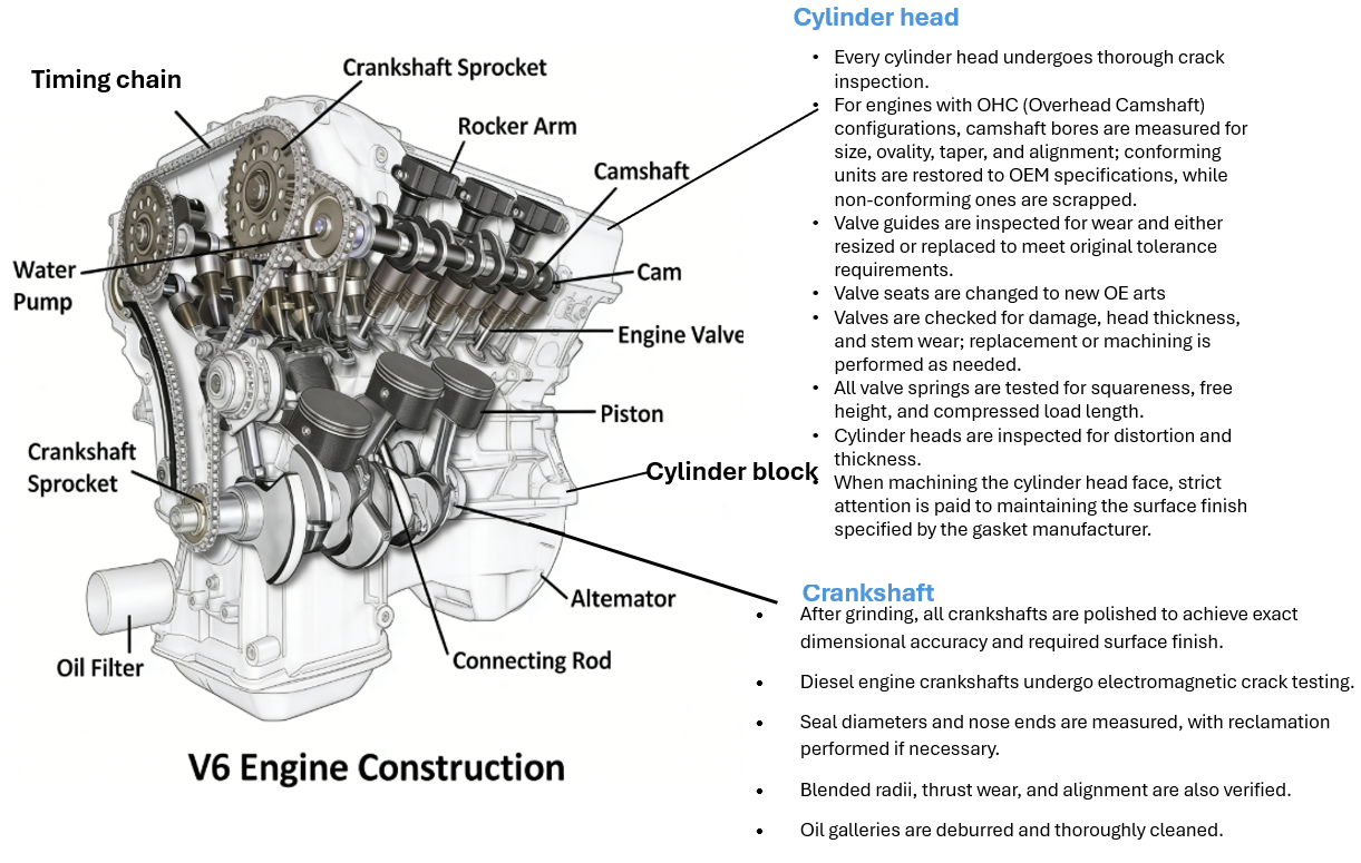 Engine Remanufacturing vs. Reconditioning- Definitions Processes, Standards, and Real-World Implications