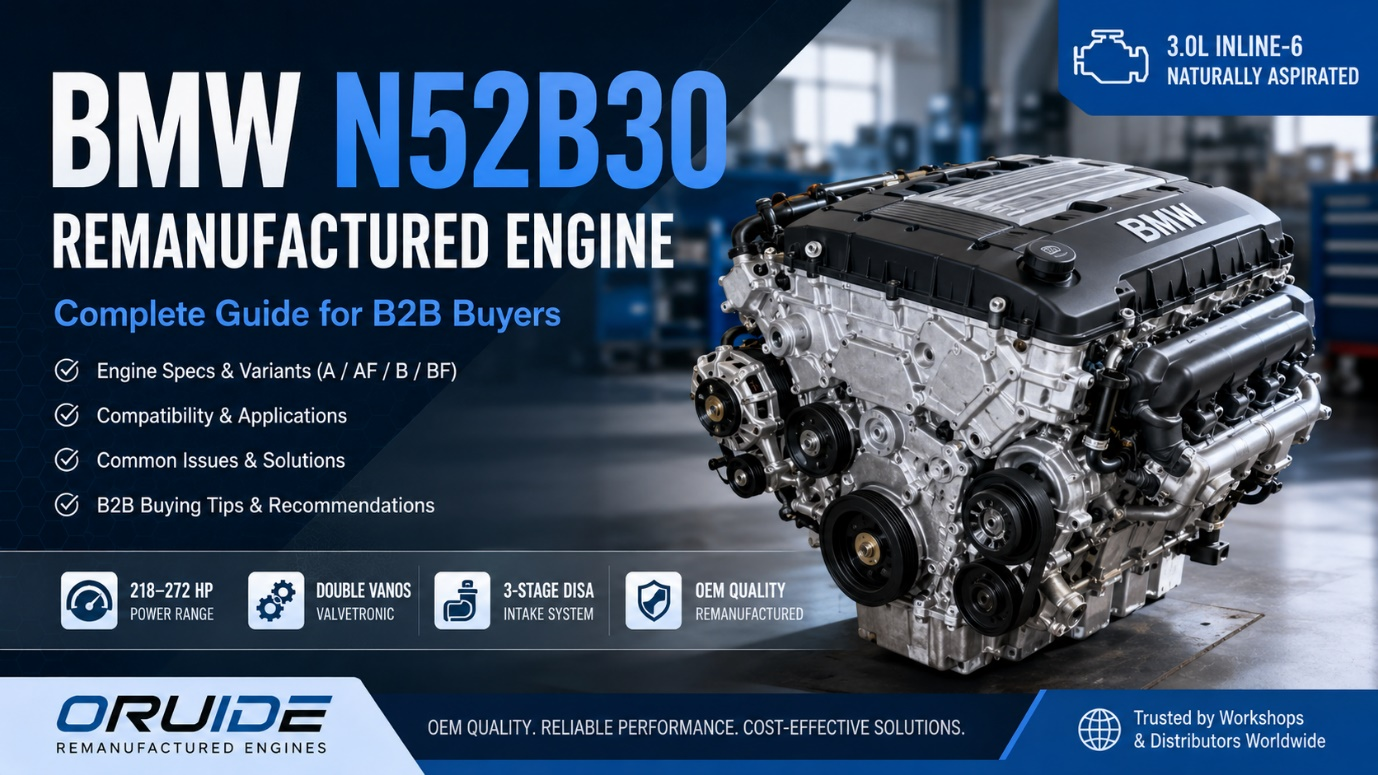BMW N52B30 Remanufactured Engine: Specs, Variants and B2B Buying Guide