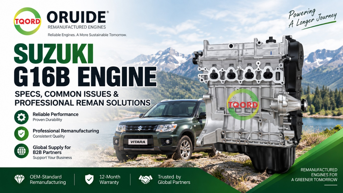 Motor Suzuki G16B: technické údaje, časté problémy a profesionální remanufacturovaná řešení