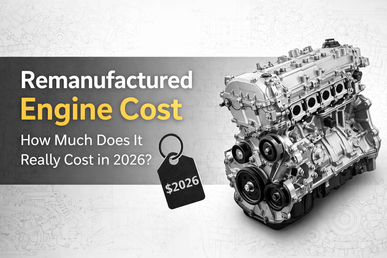 Remanufactured Engine Cost:  How Much Does It Really Cost in 2026?