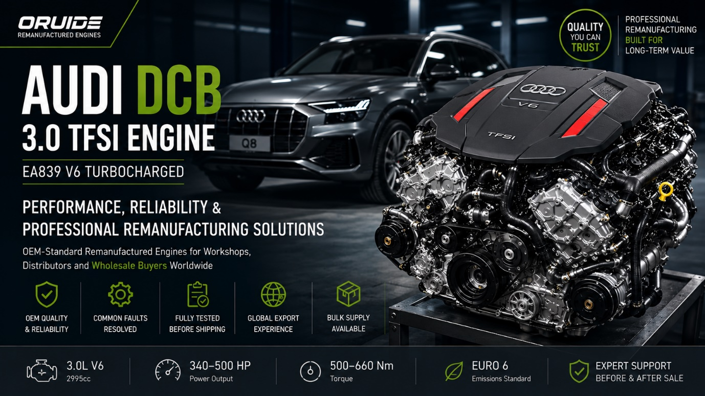 Audi DCB 3.0 TFSI Engine: Performance, Common Issues and Professional Remanufacturing Solutions
