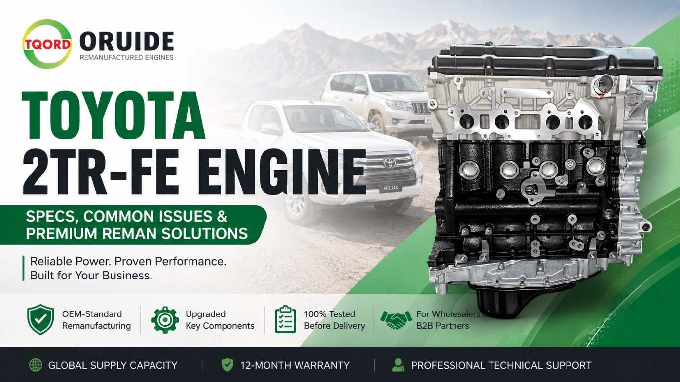 Toyota 2TR-FE Engine: Specs, Common Issues & Professional Remanufactured Solutions