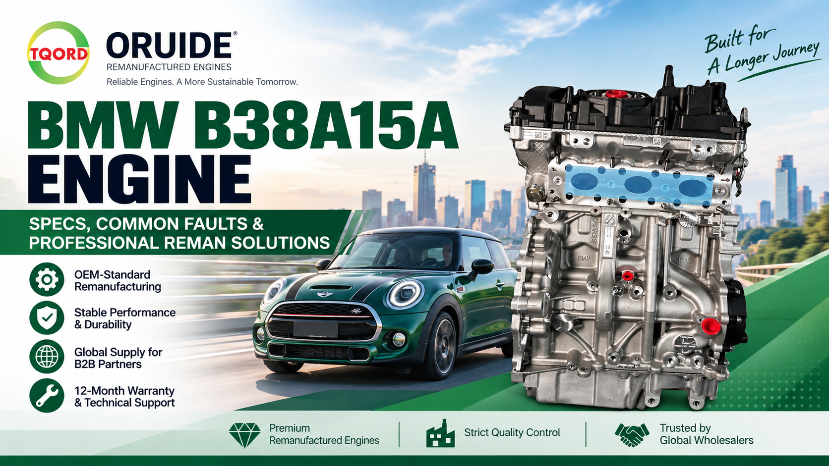 BMW B38A15A motor: technické údaje, bežné poruchy a profesionálne remanufactúrovane riešenia