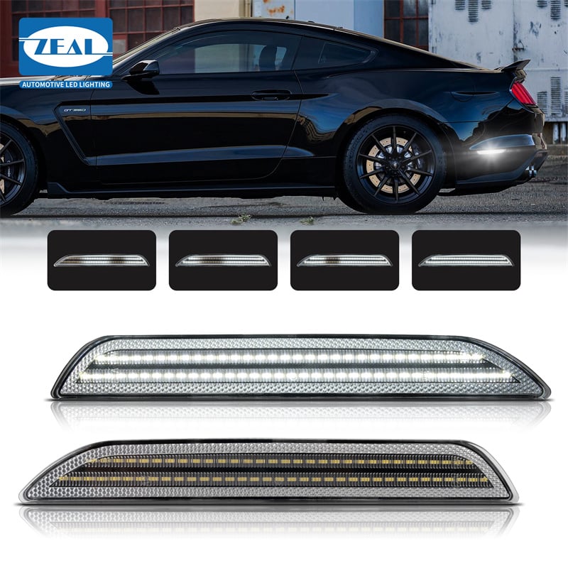 RGB LED Rear Side Marker Lights for Ford Mustang 2015 2023 Remote Control US\n