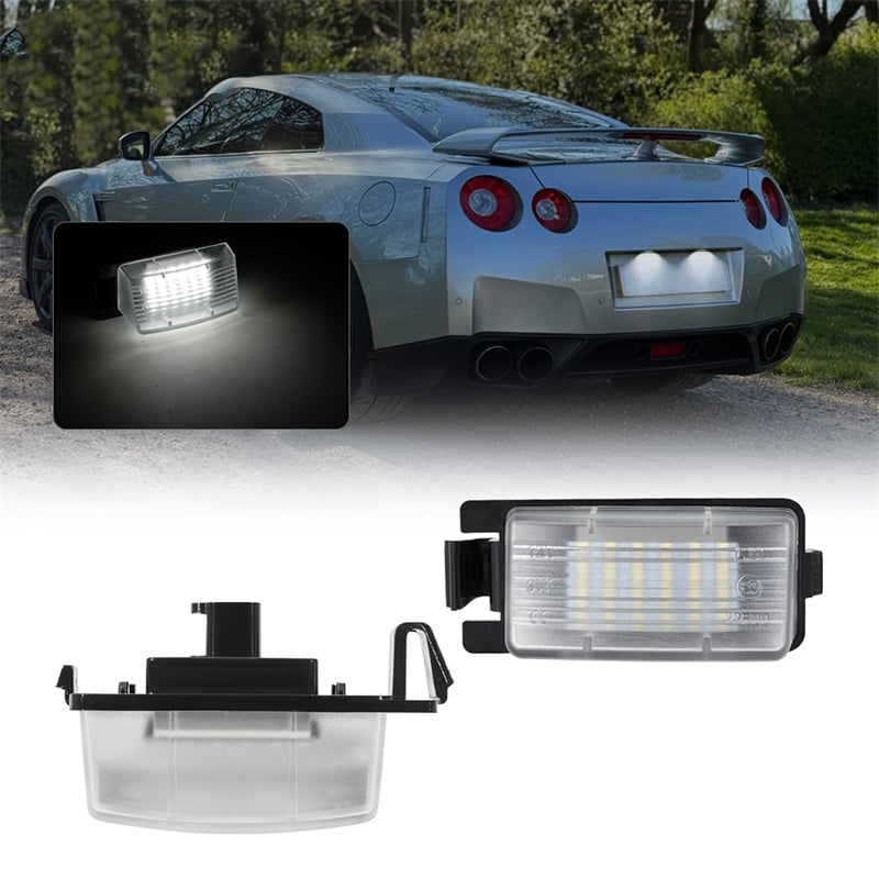 US Warehouse 2 PCS LED License Plate Light for Nissan Versa Pulsar GTR R35
US Warehouse 2 PCS LED License Plate Light for Nissan Versa Pulsar GTR R35