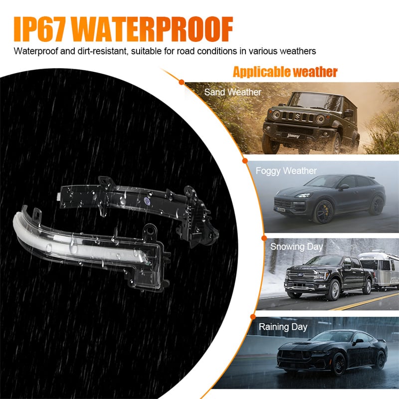 Dynamic LED Mirror Turn Signal Lights for BMW F20 F21 F22 F30 F31 F32 F33 F34