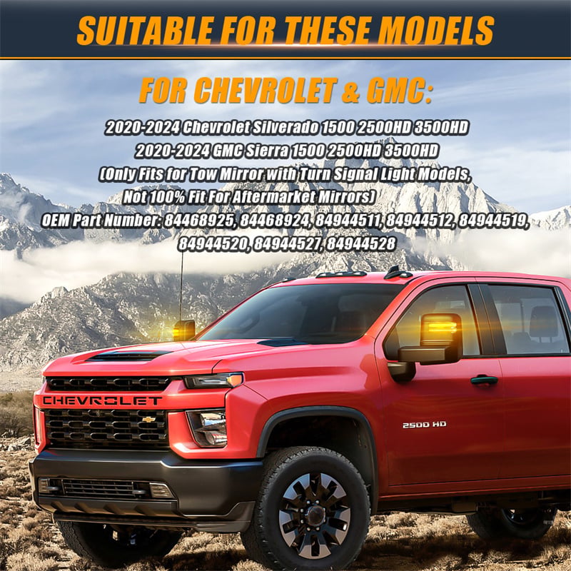 Wholesale LED Mirror Spot Parking Turn Signal Light for Chevrolet Silverado