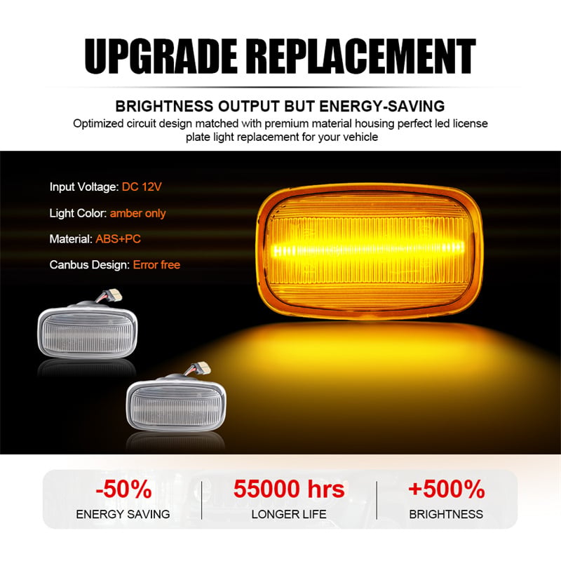 Wholesale Canbus Plug and Play Car Front LED Sequential Amber Turn Signal for

