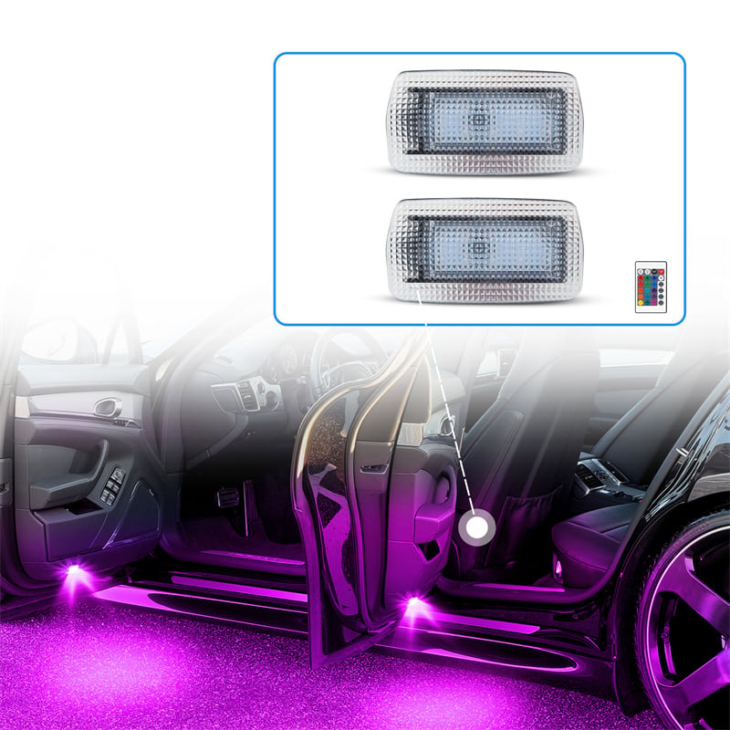 For Toyota Lexus Subaru BRZ Red Housing Red Light LED Courtesy Door Lamp Car

