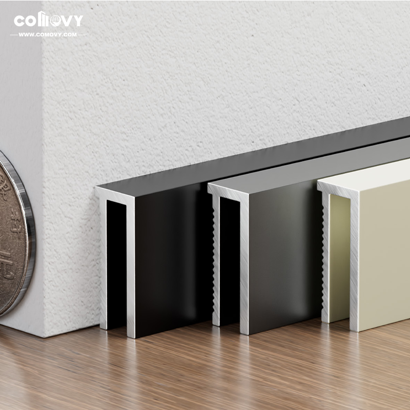 20*8 mm invisible Metal skirting board（Adhesive）