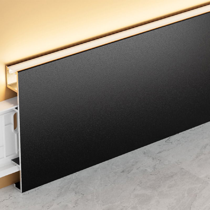 50/80*12mm Top LED Aluminum Skirting Board (Buckle-mounted)