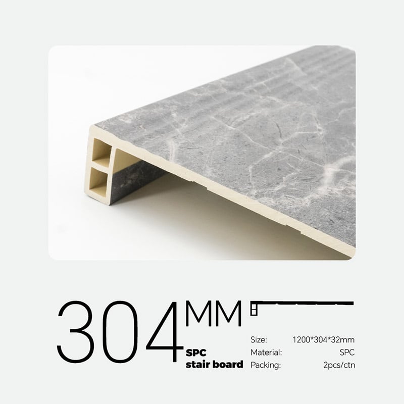 304*32mm Wear-Resistant SPC Quadrate Stair Tread Accessories
