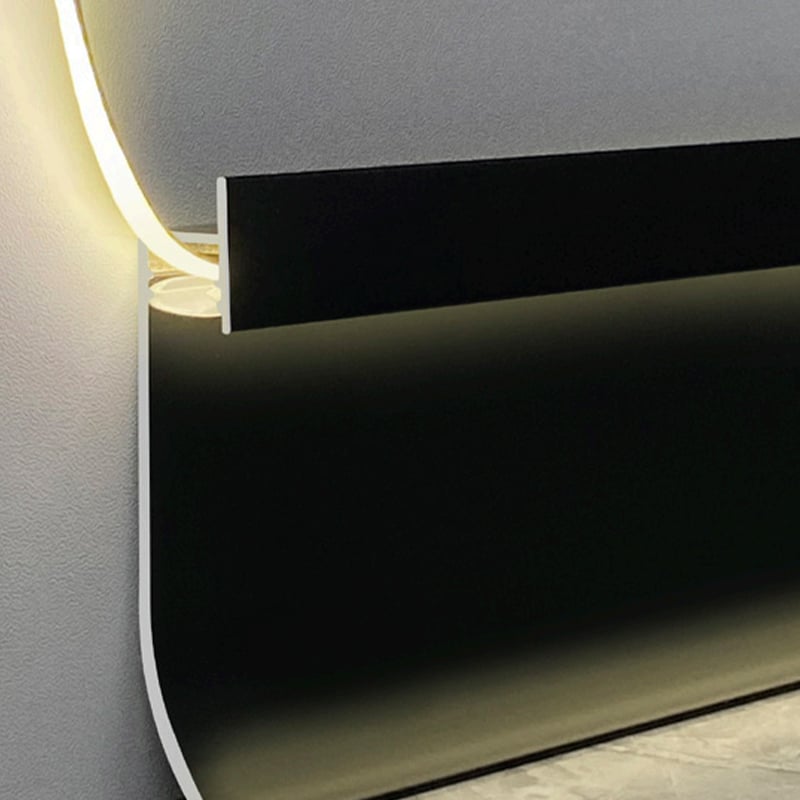 40/65*13mm Embedded LED Metal Skirting Board