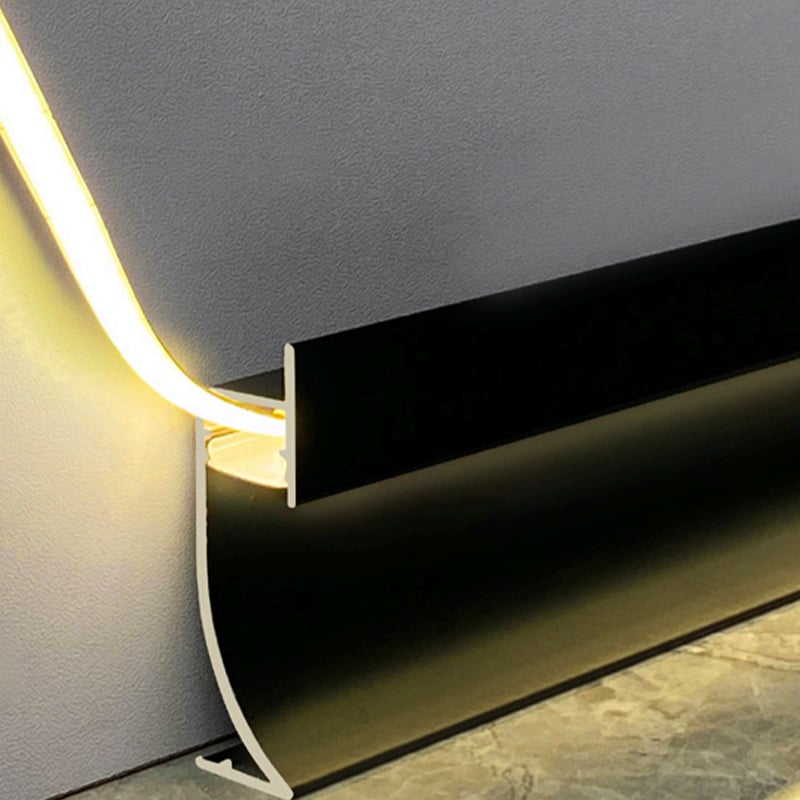 40/65*13mm Embedded LED Metal Skirting Board