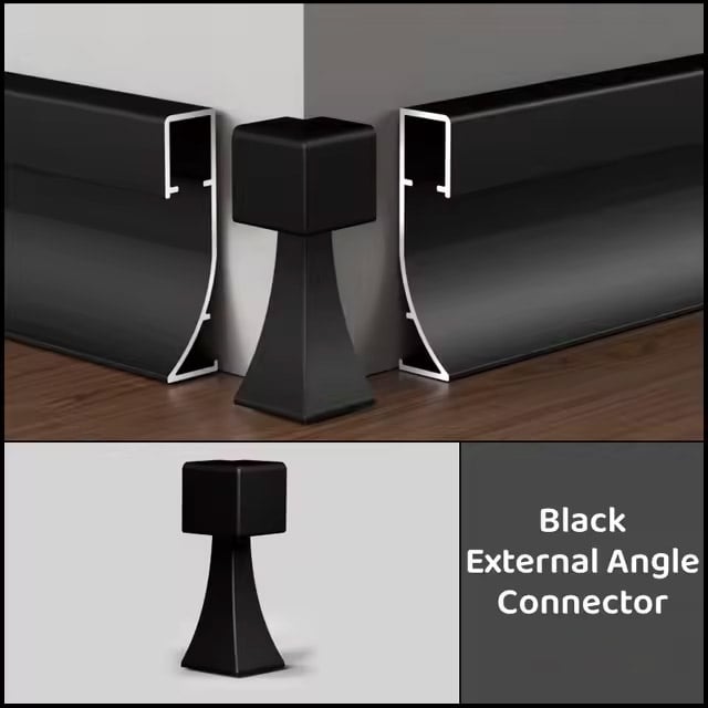50/80*12.6MM Side LED Aluminum Skirting Board（Adhesive）