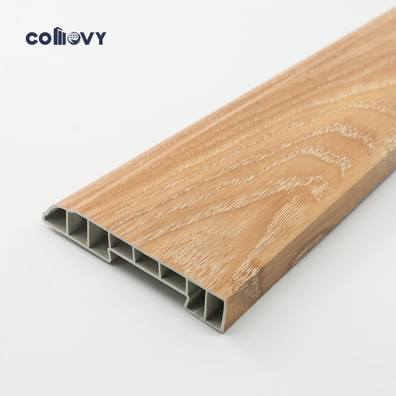 80*15mm Waterproof SPC skirting board
