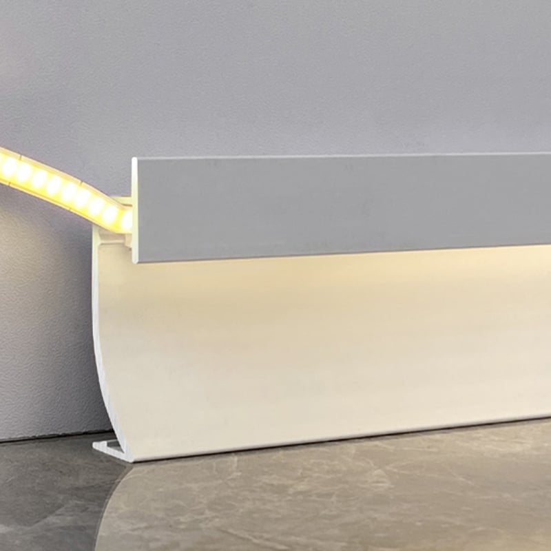 40/65*13mm Embedded LED Metal Skirting Board