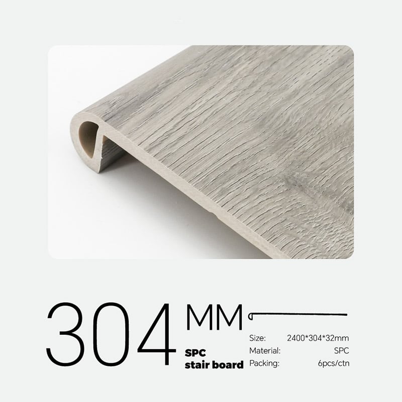 304*32mm Wear-Resistant SPC Round stair tread Accessories